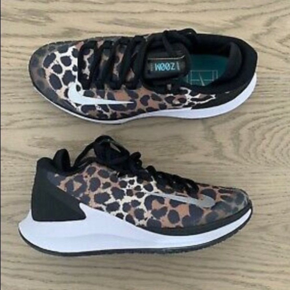 COPY - Nike Women Court Air Zoom Cheetah Print Sneakers